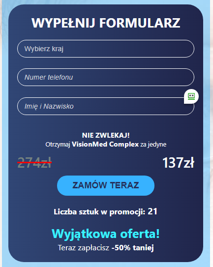 Visionmed complex Korzyści