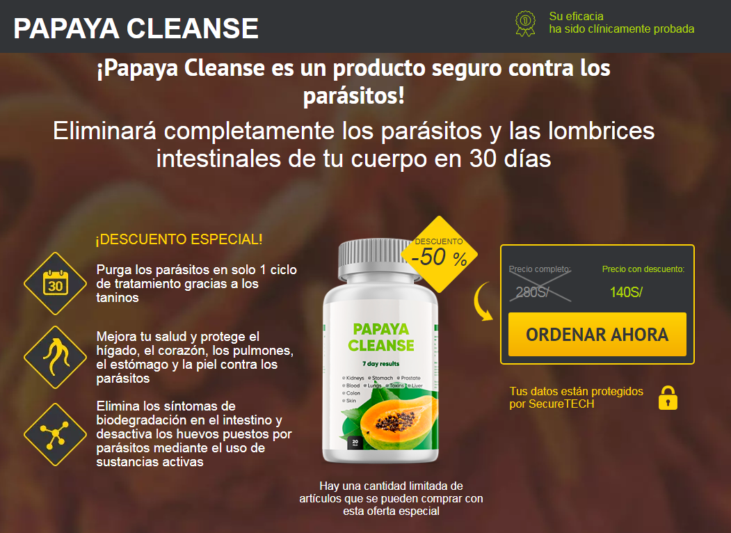 Papaya Cleanse Cápsula, Reseñas, Obras, Precio, Comprar