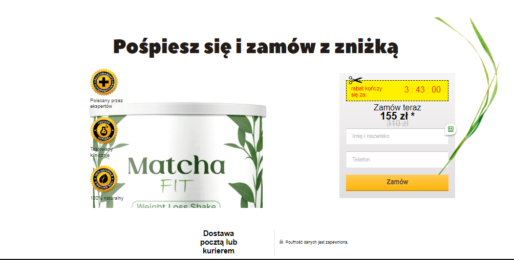 Matcha FIT Opinie