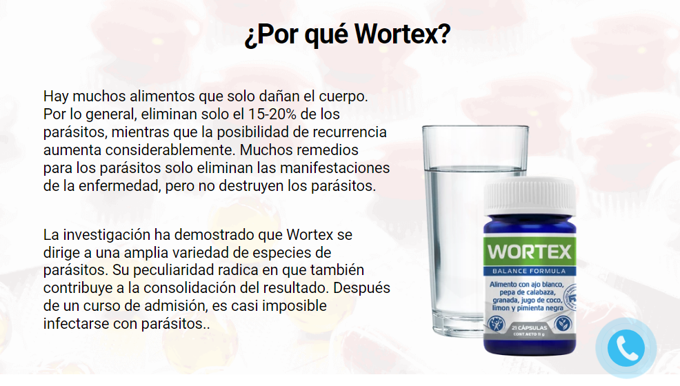 Wortex Ingredientes