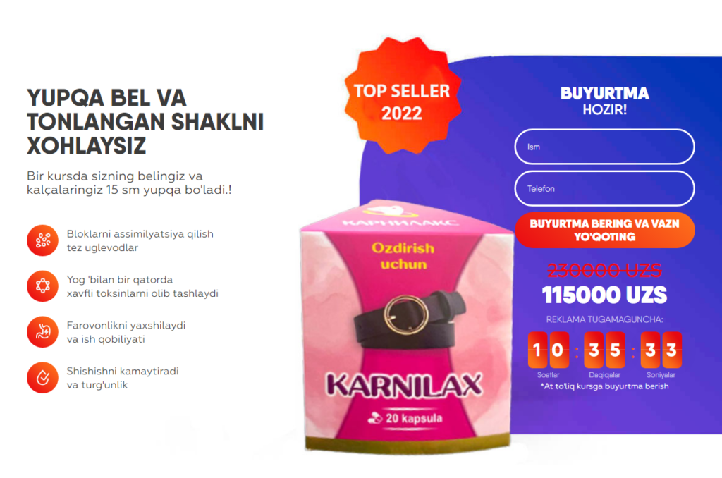 Karnilax Narxi