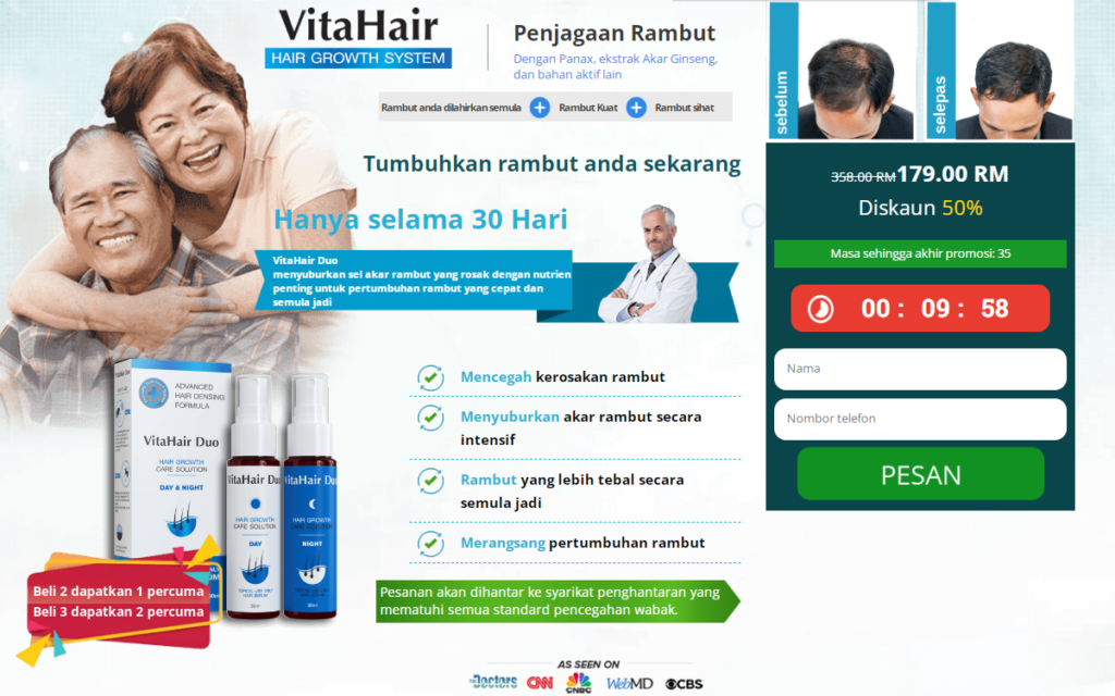 VitaHair Duo ulasan