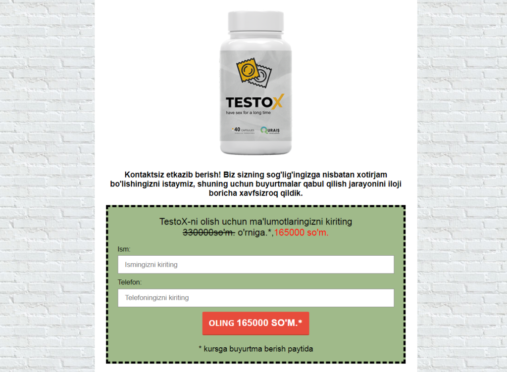 TestoX Uzbekistan