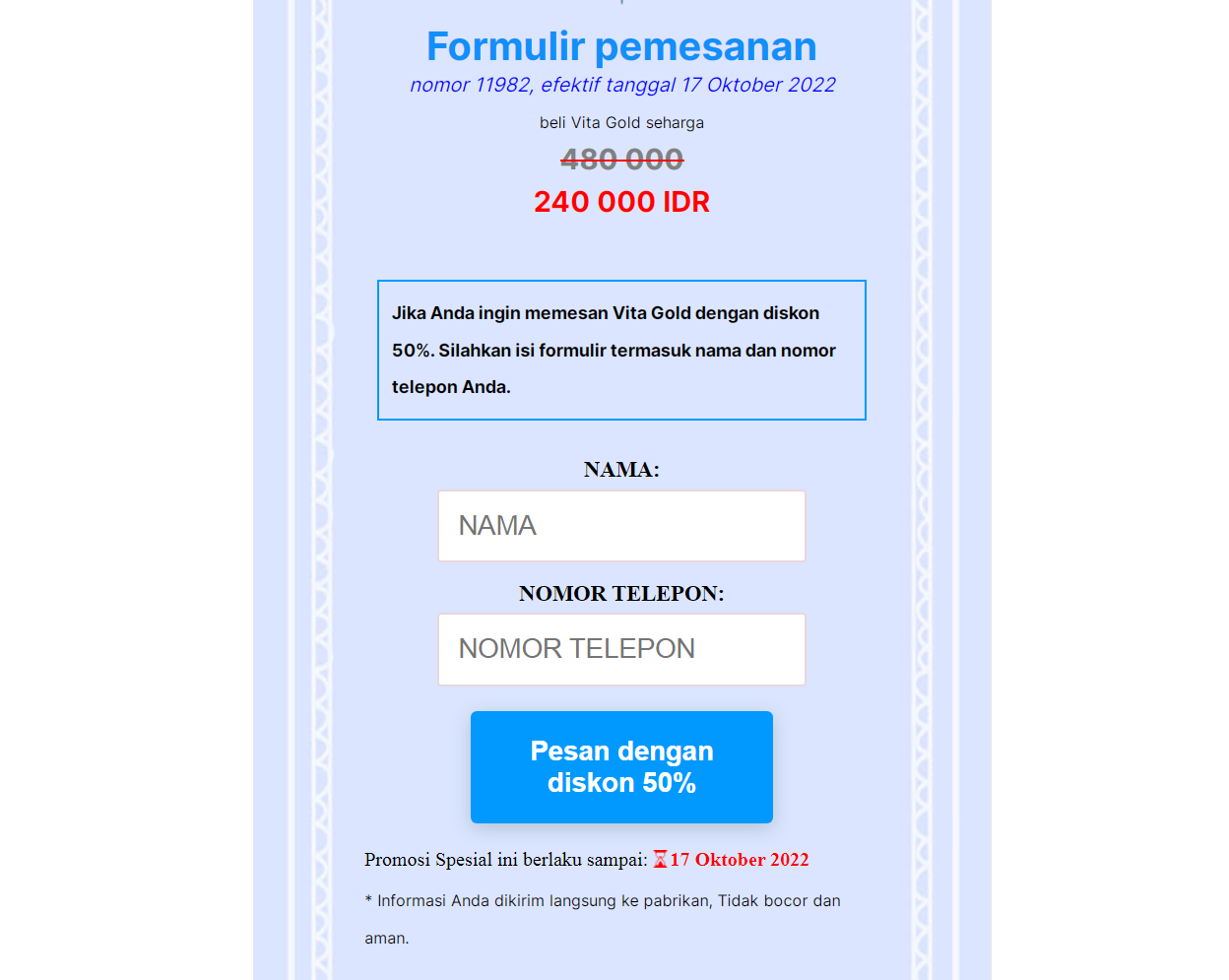 Vita Gold Serum, Ulasan, Bahan, Harga, Efek Samping, Asli, Manfaat