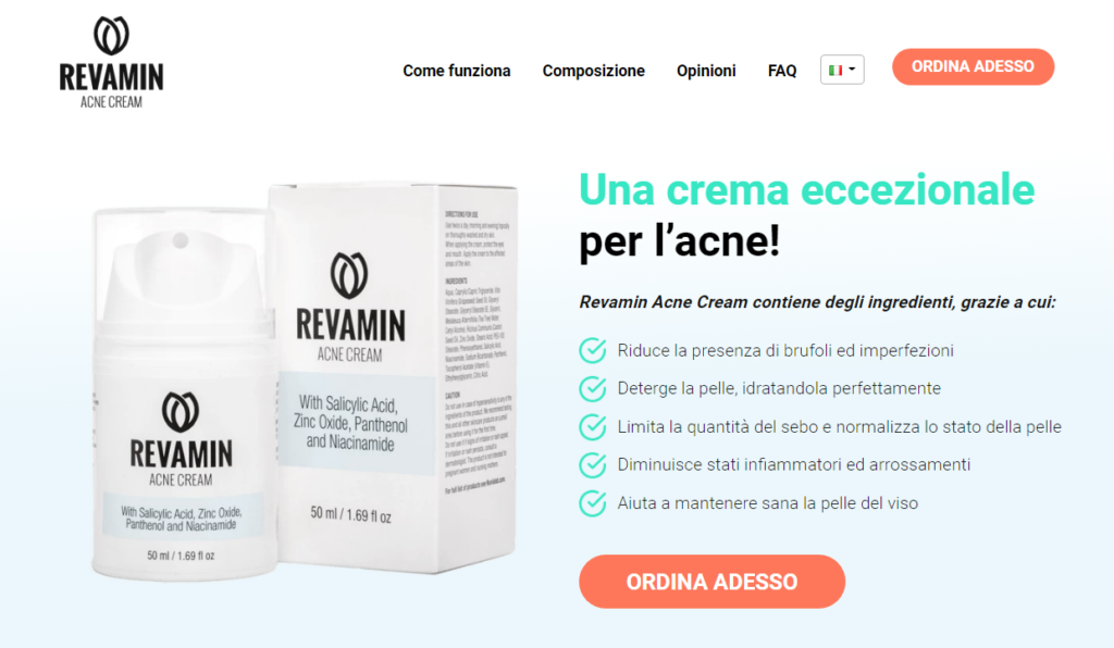 Revamin Acne Cream Prezzo