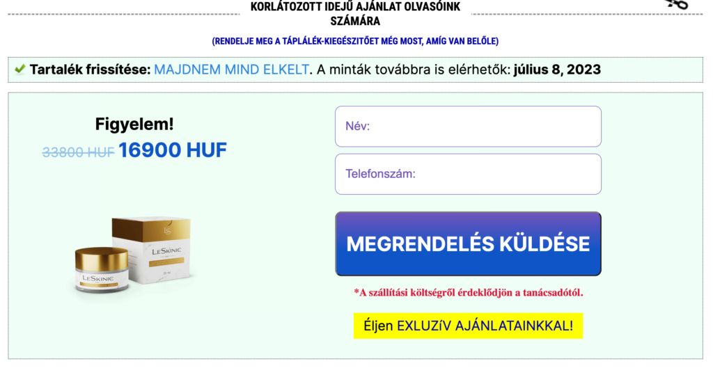 LeSkinic krém