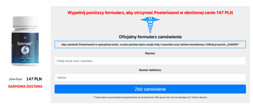 Posterisanol kapsułki