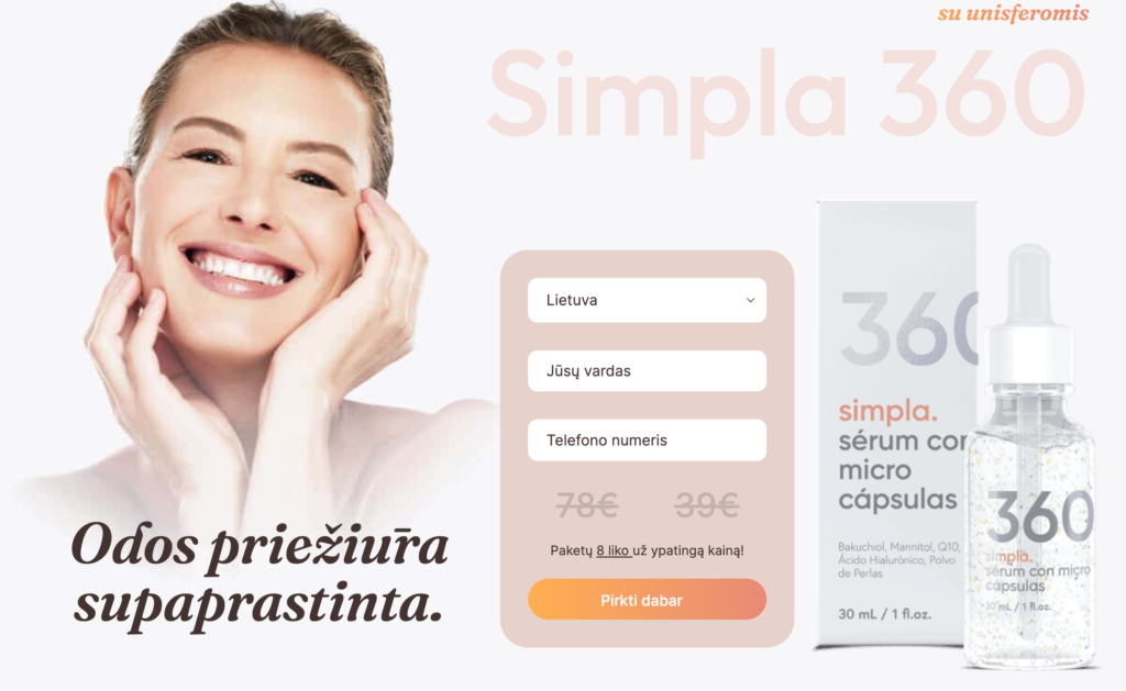 Simpla 360 serumas
