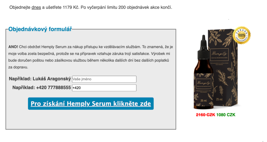 Hemply Serum Cena